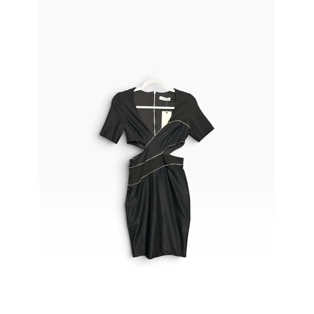 Bec + Bridge Midnight Rambler Cut Out Dress Black Size 2 Bodycon Mini NWT